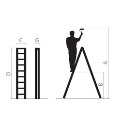 Алюминиевая лестница DR125ALDD-2 (Grey) Thumb
