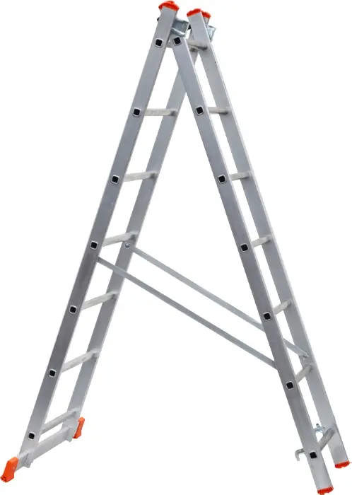 Двухсекционная алюминиевая лестница Evotools 1167 681584 2x10