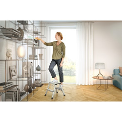 Двухсекционная алюминиевая cтремянка Hailo D60 Standart Line 2x3 Thumb