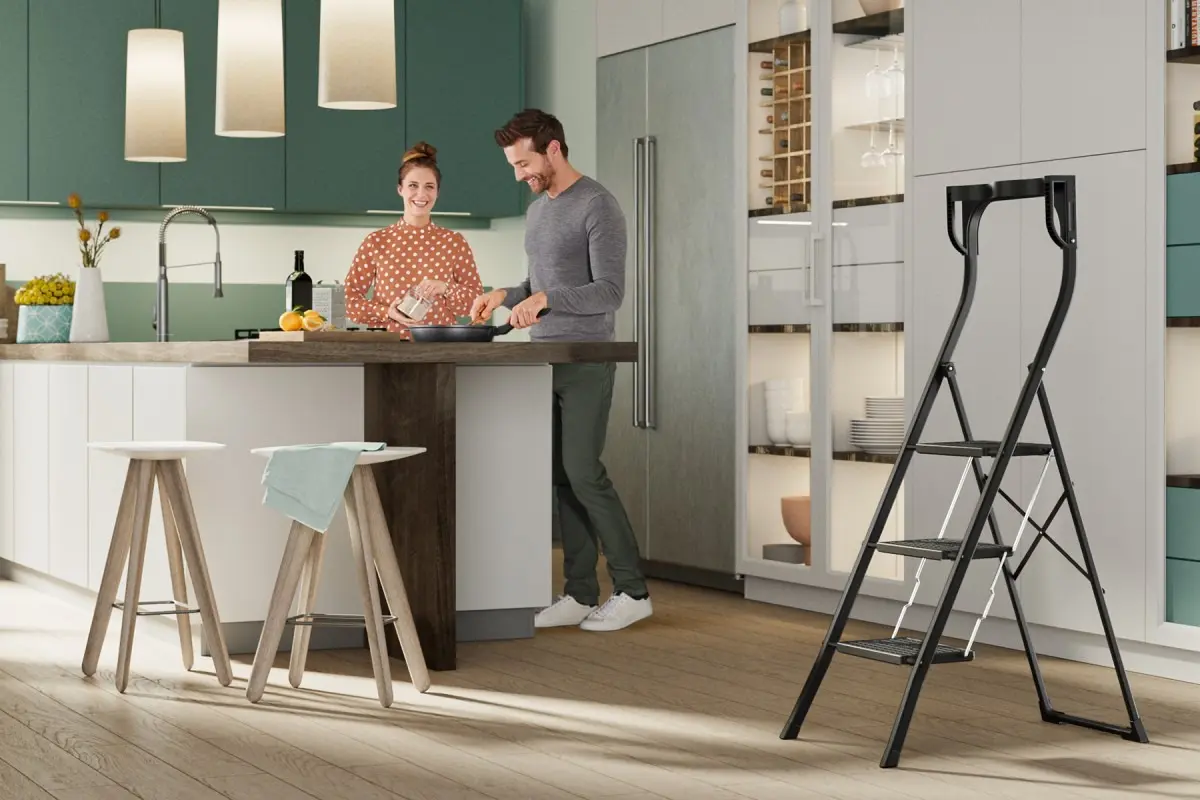 Стремянка Hailo K77 ComfortLine (Black)