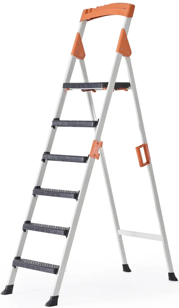 Стремянка Heniver Stars Ladder 5+1 (White/Gray/Orange)