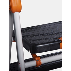 Стремянка Heniver Stars Ladder 7+1 (White/Gray/Orange) Thumb