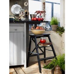 Scara Ikea Bekvam 3 trepte 63cm (Negru) Thumb