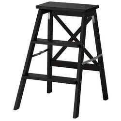 Scara Ikea Bekvam 3 trepte 63cm (Negru)