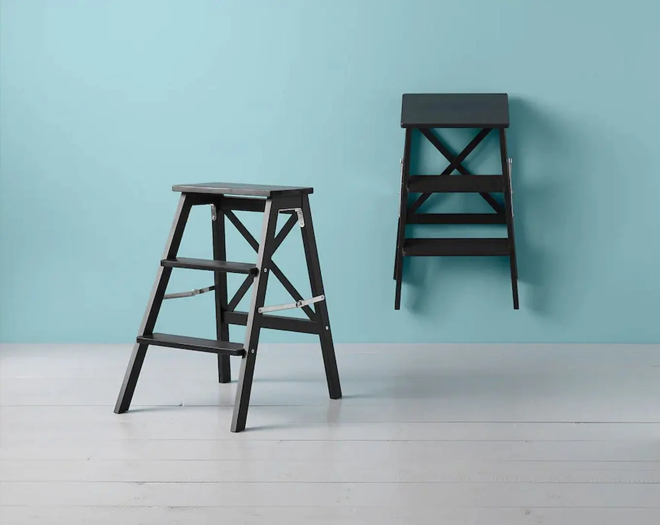 Scara Ikea Bekvam 3 trepte 63cm (Negru)