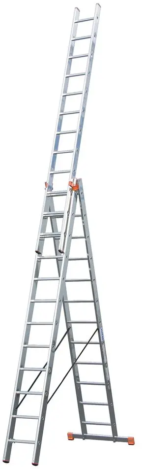 Лестница алюминиевая трехступенчатая Krause Tribilo 3x12