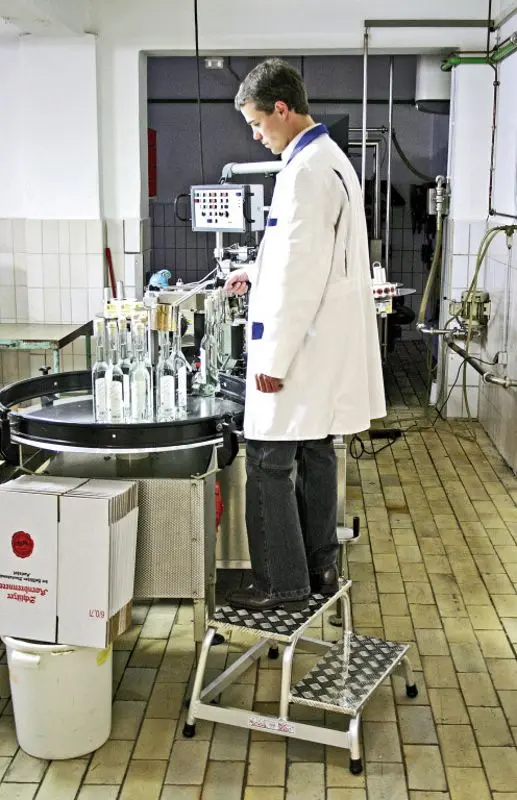 Лестница с платформой Krause Stabilo 805027