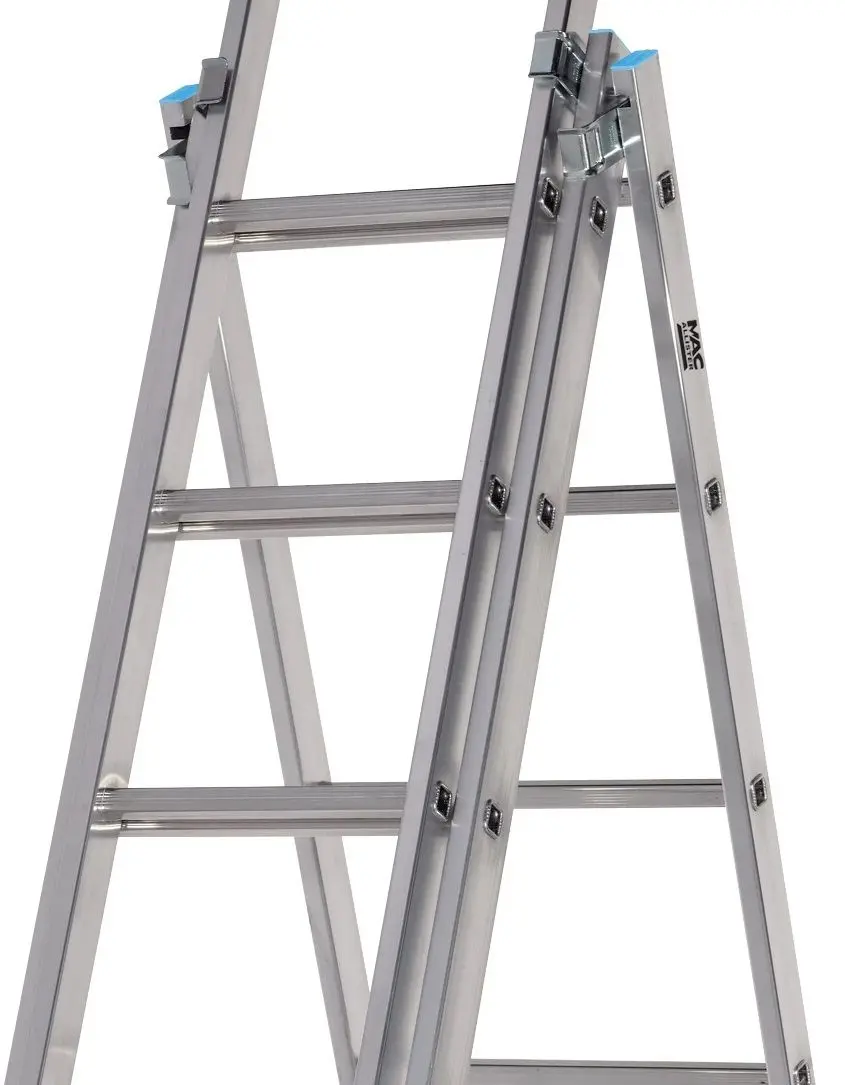 Scara din aluminiu Mac Allister 3x9 481cm (Silver) - 2