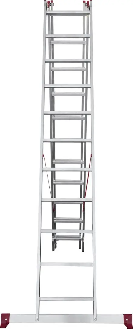 Scara aluminiu cu trei sectii Новая Высота 2230311 (3x11) - 6