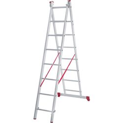 Scară de aluminiu doua tronsoane Новая Высота 2220208 (2х8)