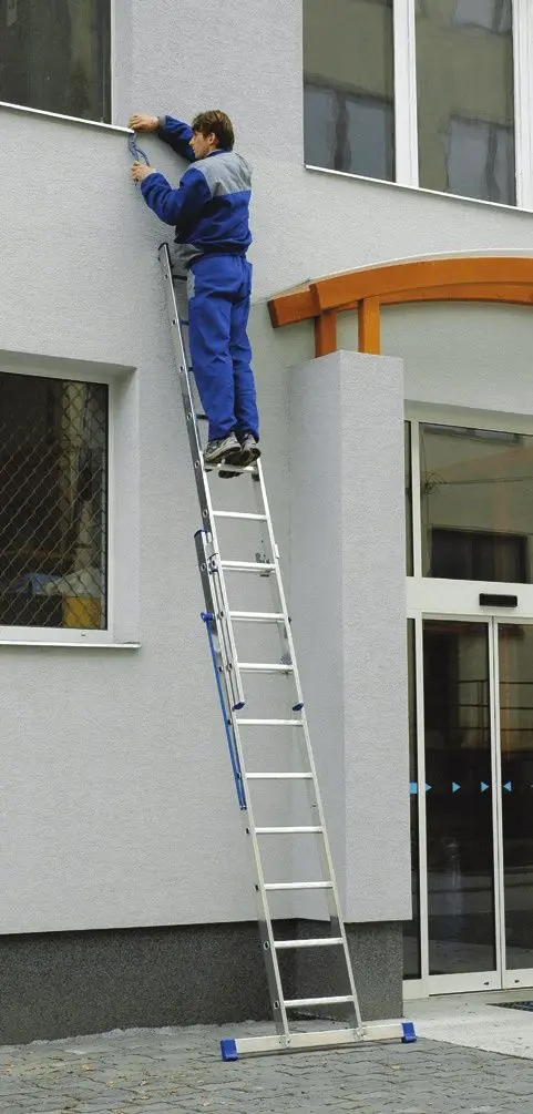 Scara din aluminiu dubla SDGroup 2x11 4.55m (Silver)