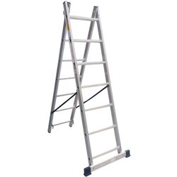 Двухсекционная алюминиевая лестница SDGroup 2x6 2.5m (Silver)