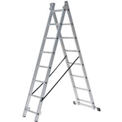 Scara din aluminiu dubla SDGroup 2x8 3.5m (Silver)