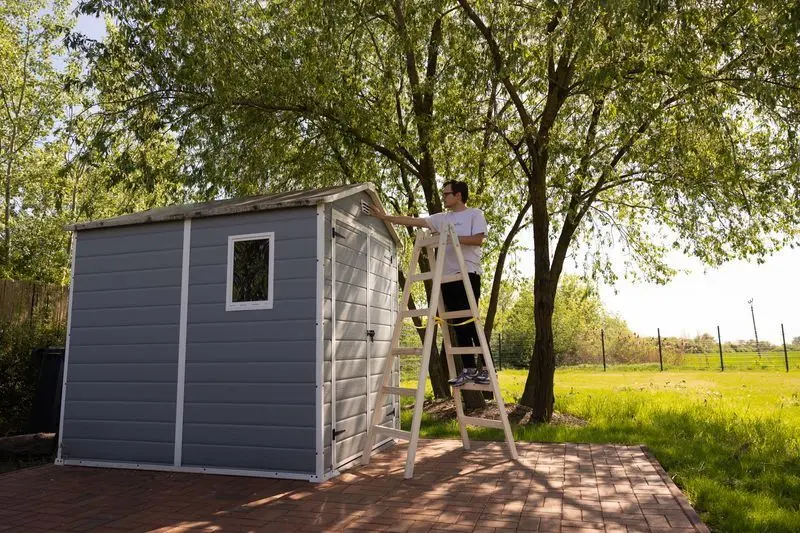 Двухсекционная лестница Strend Pro 251418 (Natural)