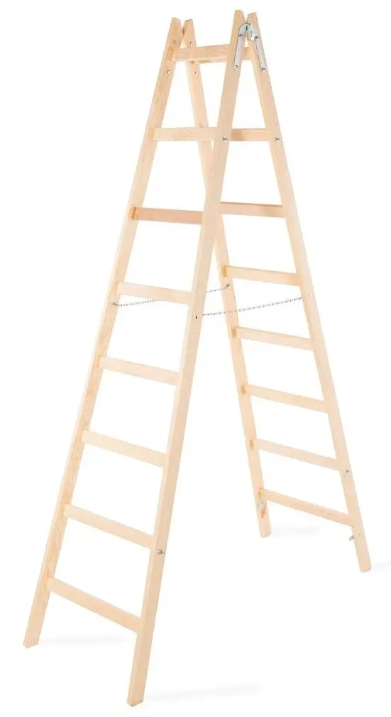 Двухсекционная лестница Strend Pro 251420 (Natural)