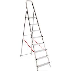 Стремянка алюминиевая односторонняя Strend Pro AL-D8 Thumb