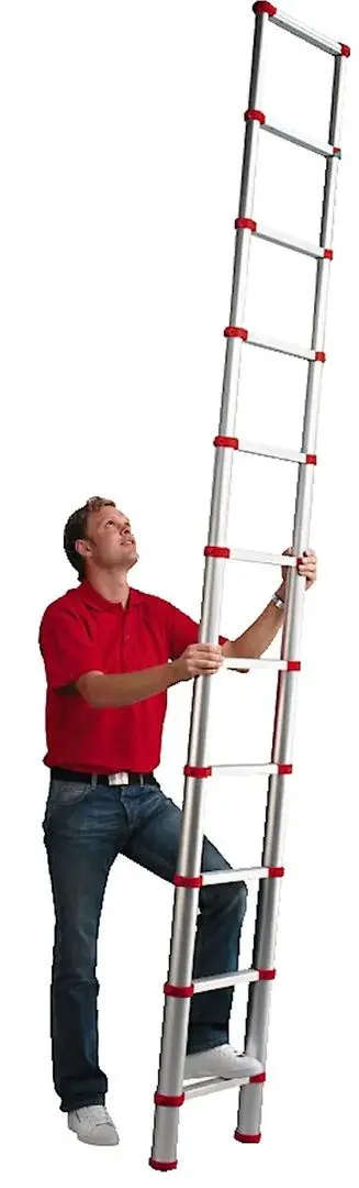Телескопическая лестница Telesteps Red Line 2.6м - 2