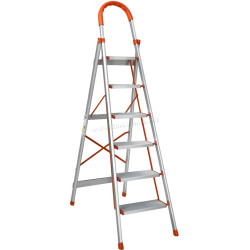 Scara din aluminiu unilaterala Vector+ 6345 1x6 (Silver/Orange)