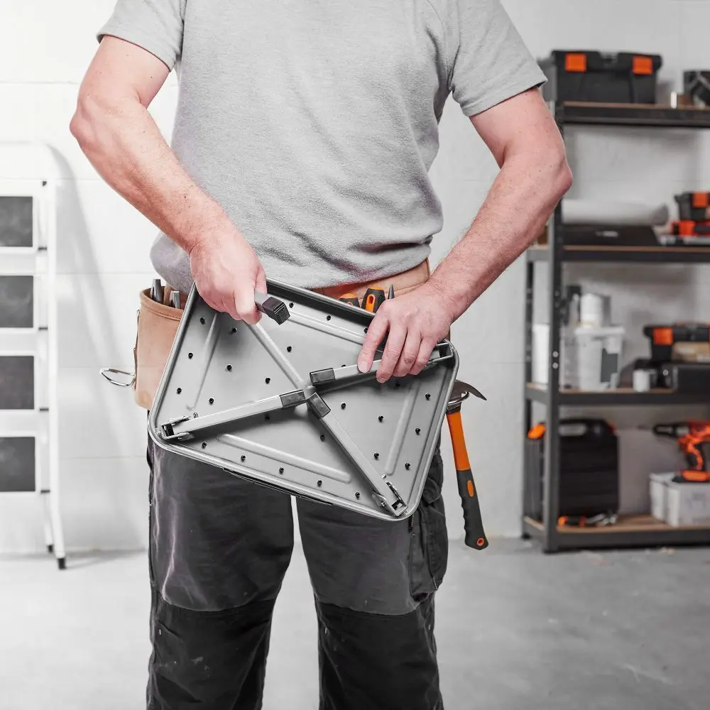 Scara pliabila VonHaus 3500099 (Silver/Black)