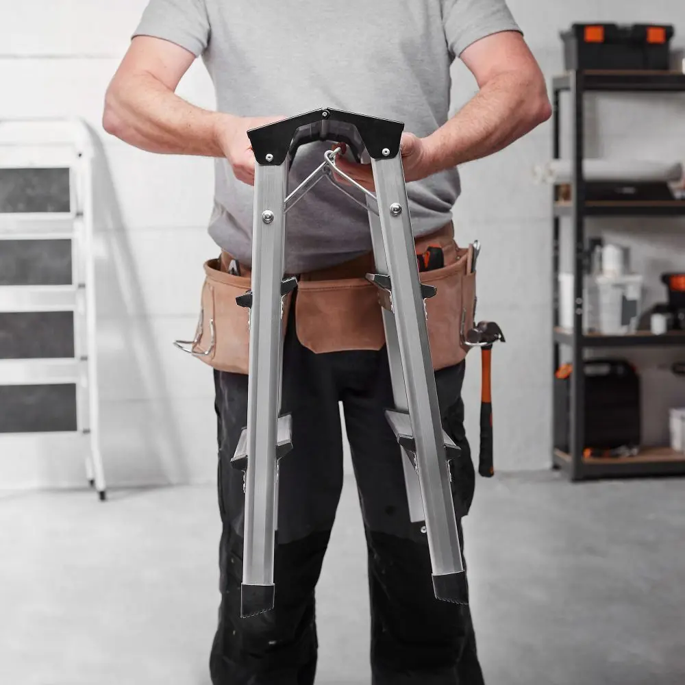 Стремянка металлическая VonHaus 3500096 (Silver/Black) - 4