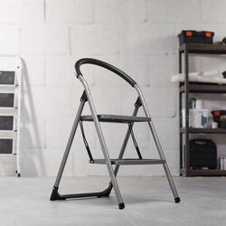 Стремянка металлическая VonHaus 3500098 (Silver/Black) Thumb