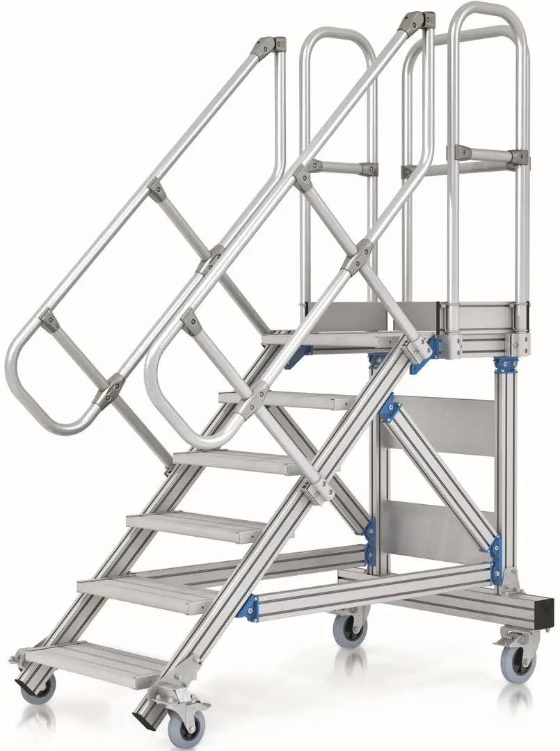 Лестница с платформой 4080x45x600