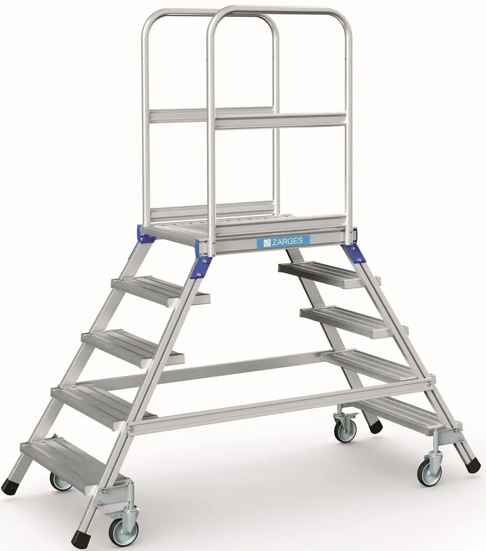 Лестница с платформой Zarges Double 5