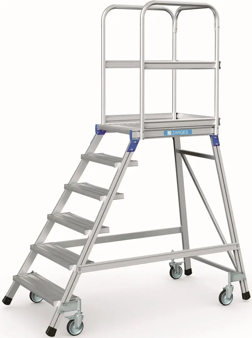 Лестница с платформой Zarges Single 6