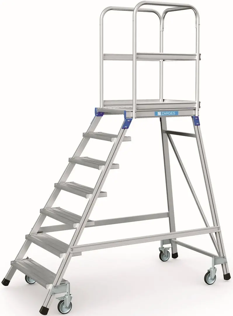 Лестница с платформой Zarges Single 7