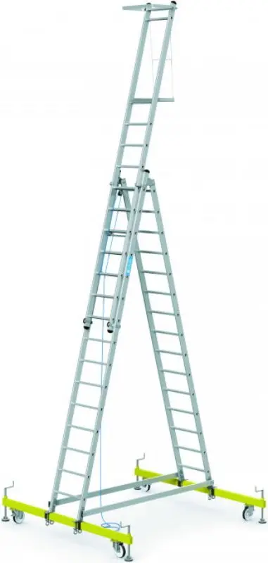Трёхсекционная стремянка Zarges 7.5м