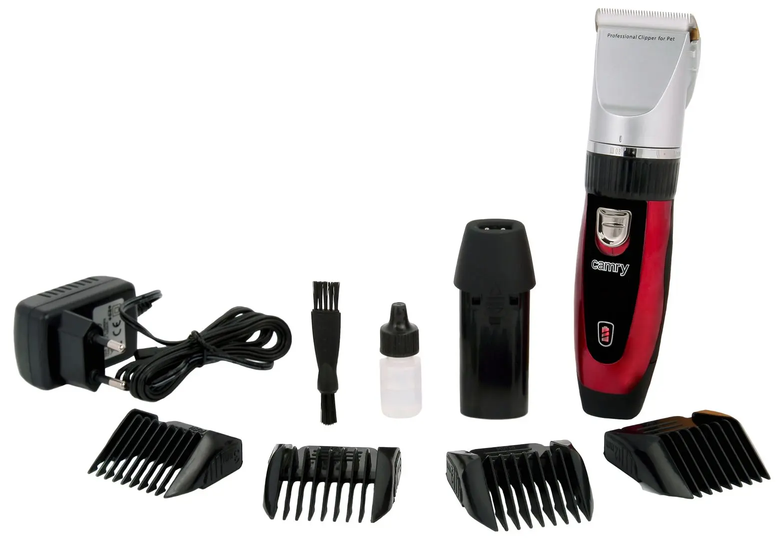 Masina de tuns animale de companie Camry CR 2821 (Black/Red)