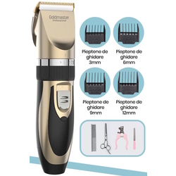 Masina de tuns animale de companie Goldmaster PATI GM-8182 (Black/Gold) Thumb