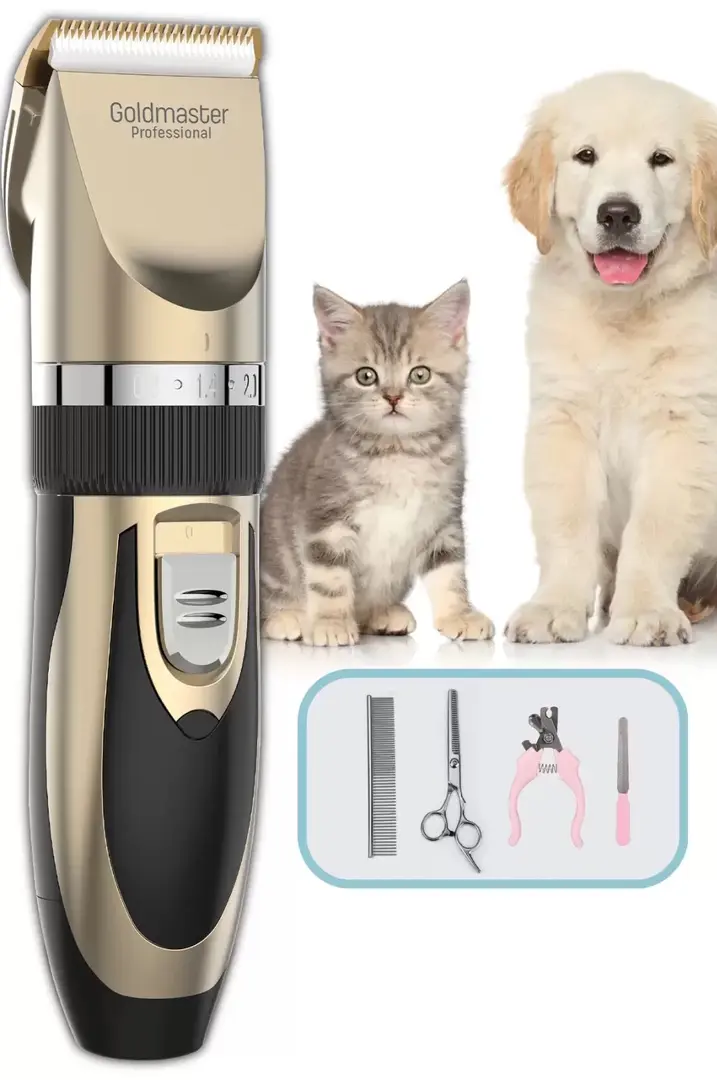 Masina de tuns animale de companie Goldmaster PATI GM-8182 (Black/Gold)