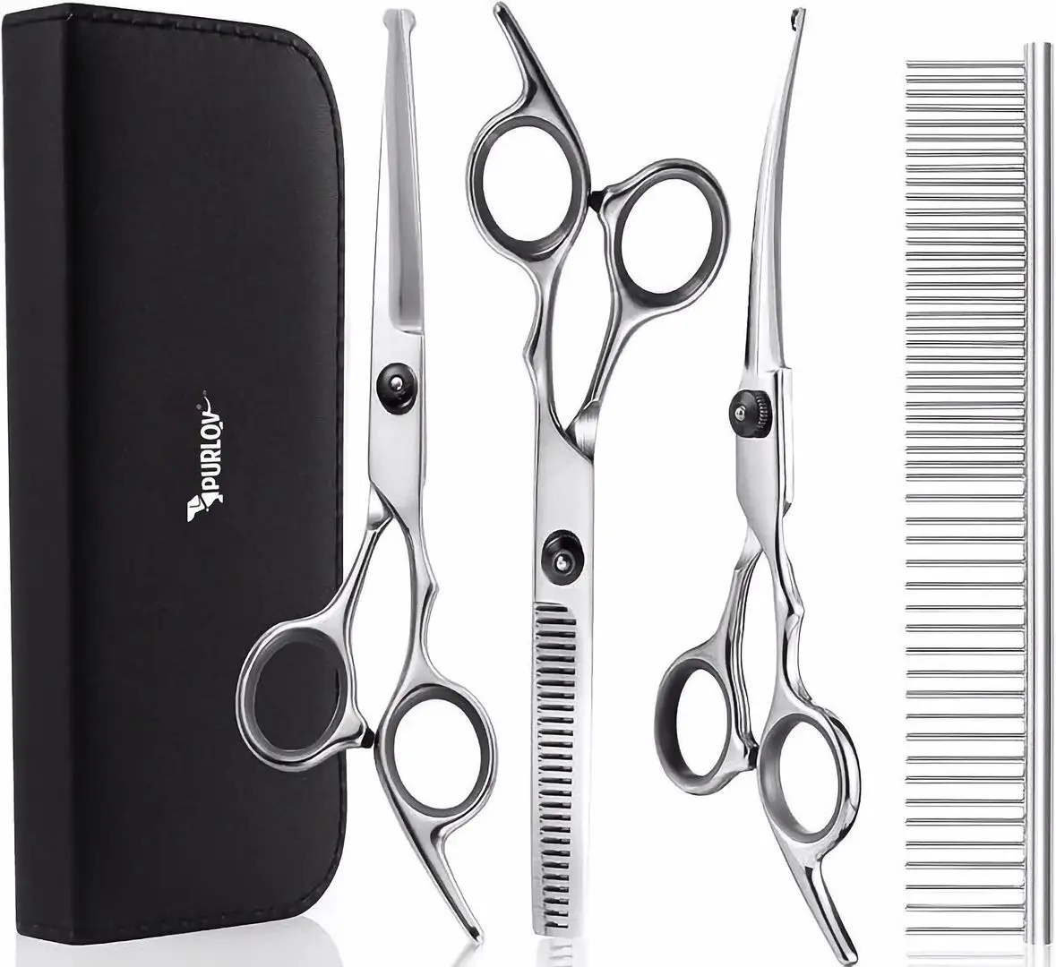 Set foarfece de tuns cainilor Purlov 23186 (Inox)