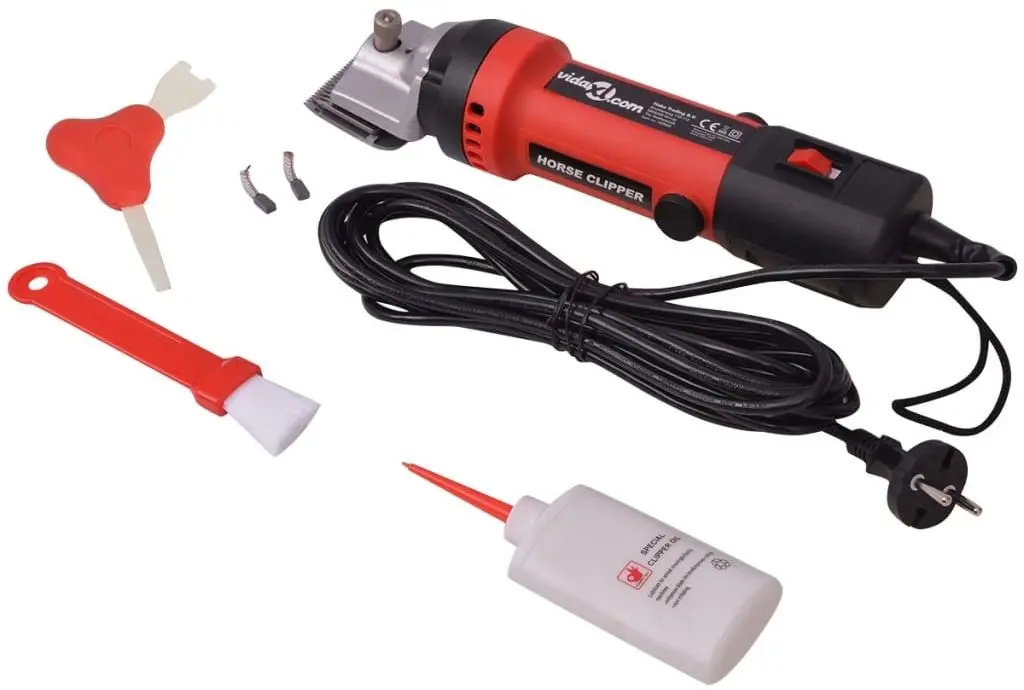 Masina de tuns animale VidaXL 142034 (Red/Black)