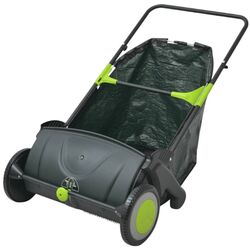 Colector de iarba si frunze VidaXL 142355 (Black/Green)