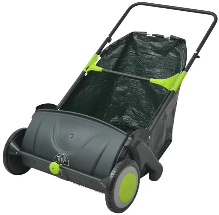 Сборщик травы и листьев VidaXL 142355 (Black/Green)