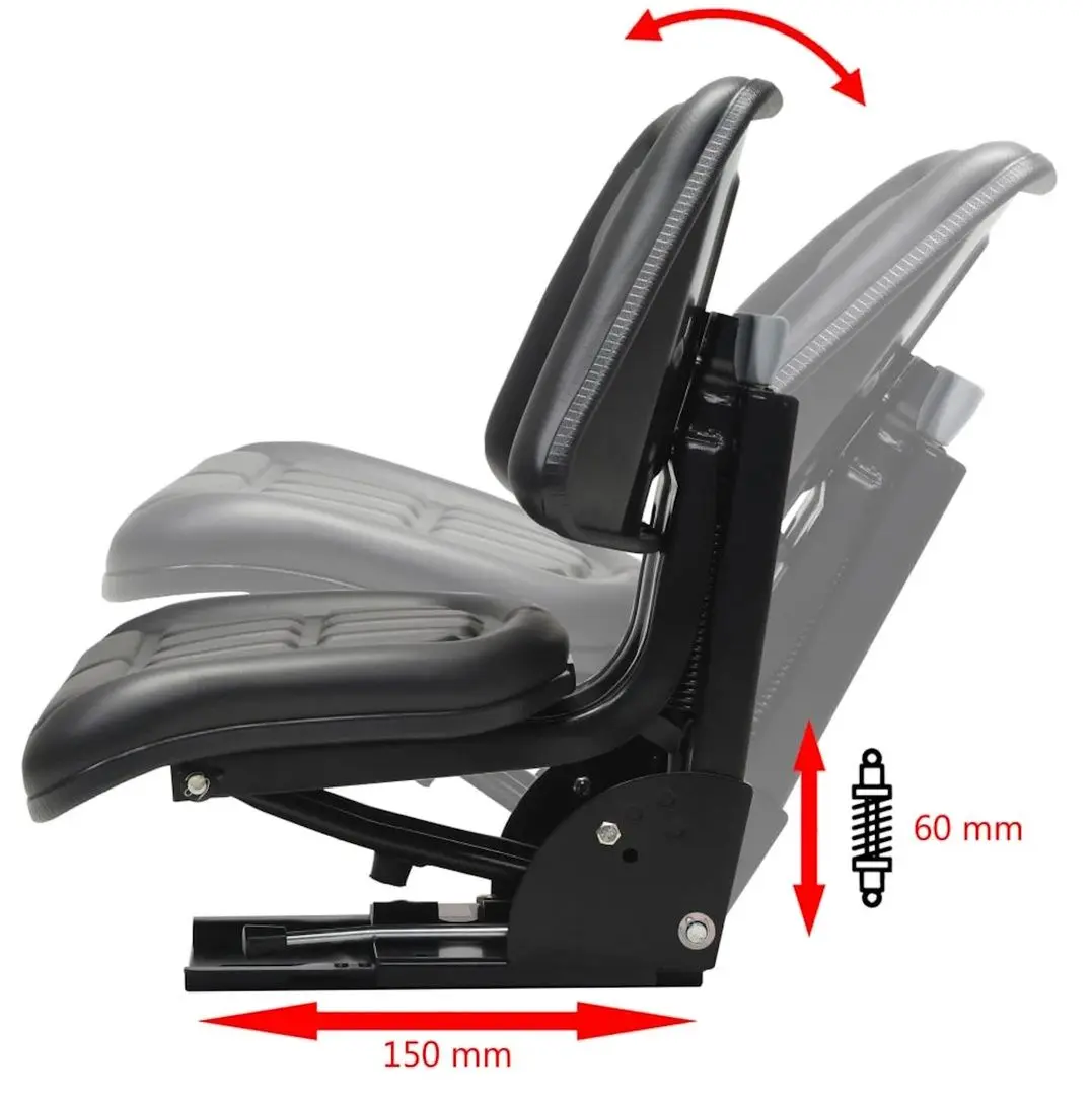 Сиденье для минитрактора VidaXL 142316 (Black)