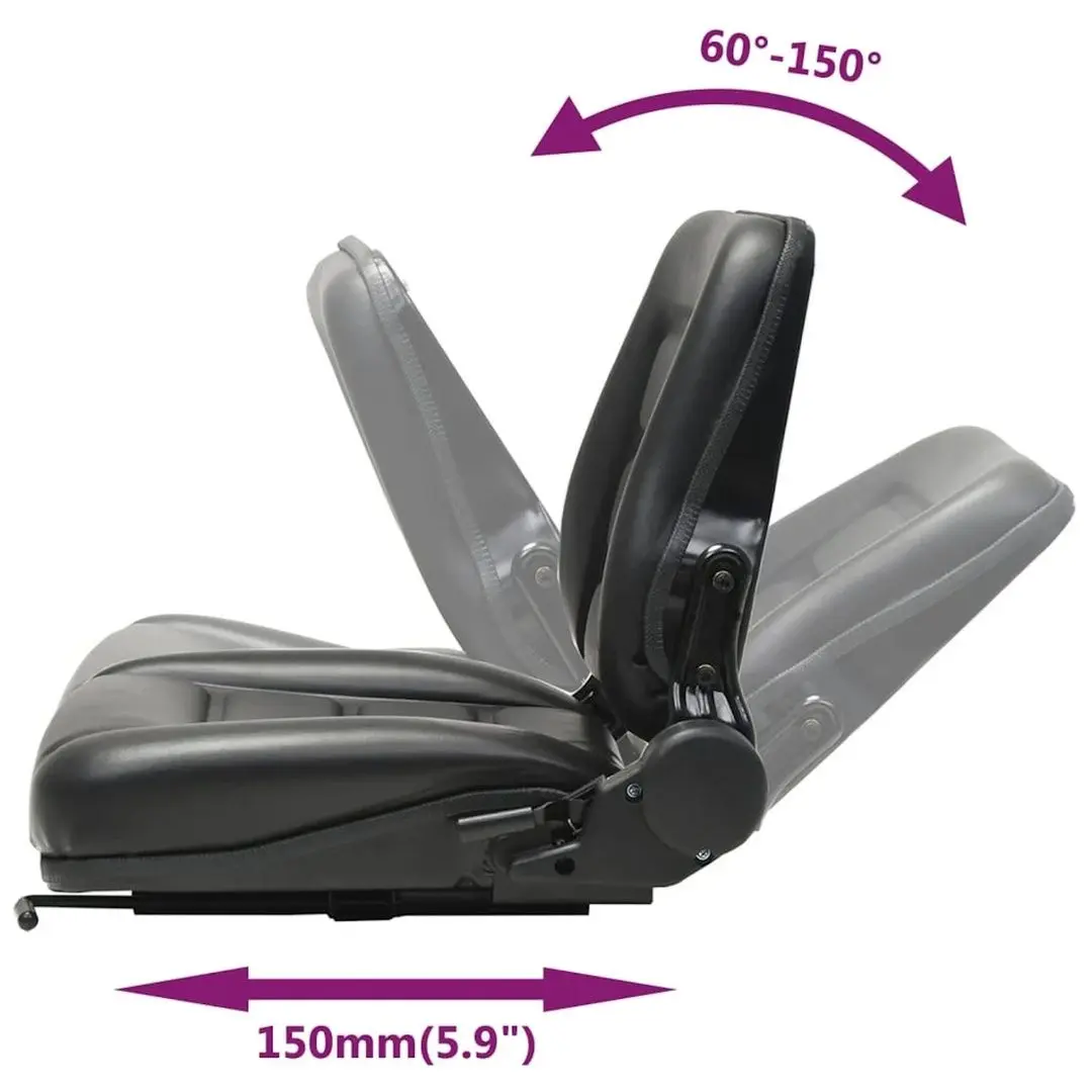 Сиденье для минитрактора VidaXL 142318 (Black)