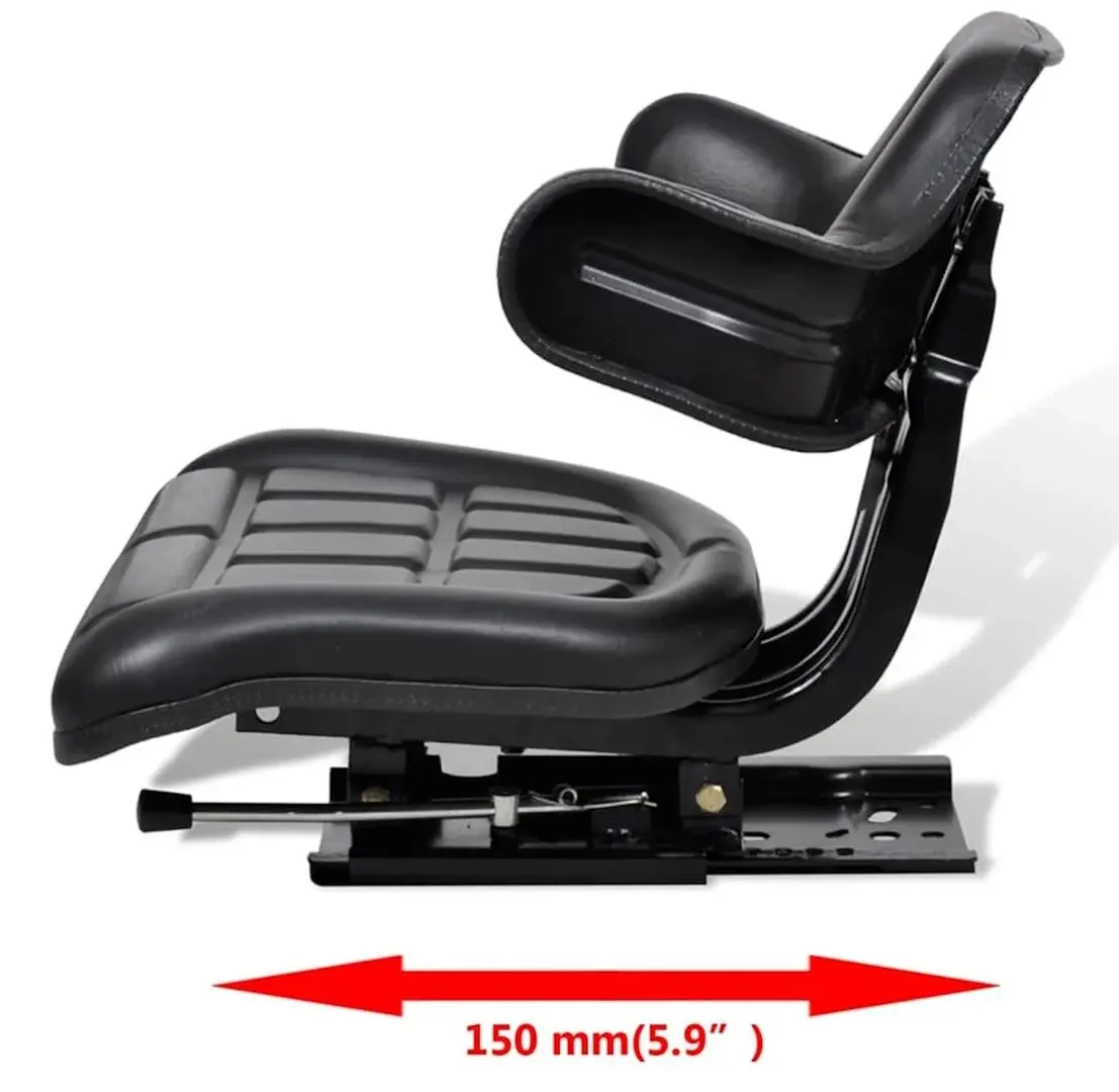 Scaun pentru minitractor VidaXL 210202 (Black)