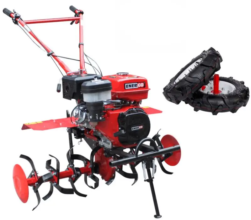 Мотоблок + резиновые колеса Energo Diesel 7CP H105E