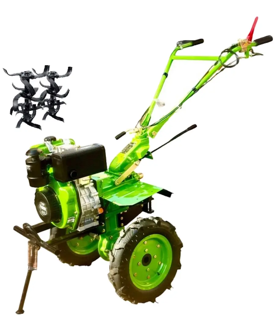 Motocultor Greenland GL6D + freza (Green)