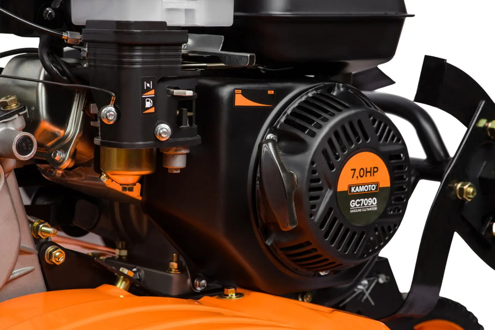 Motocultivator Kamoto GC7090 + freza (Black/Orange) - 12