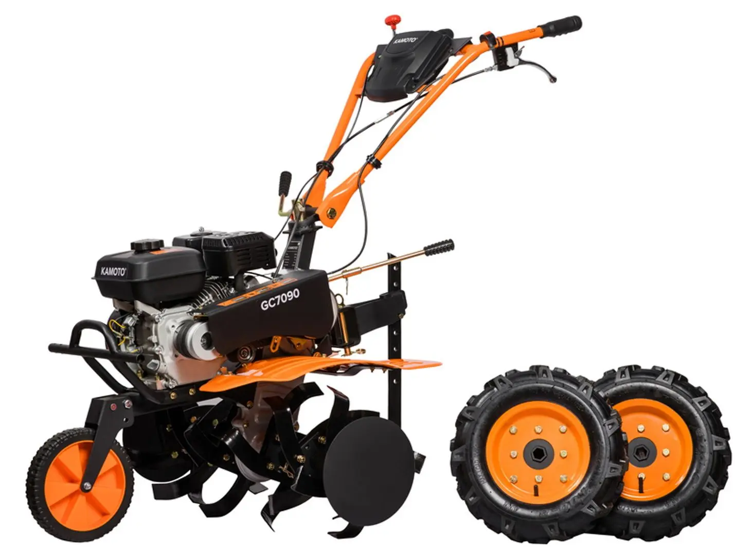 Motocultivator Kamoto GC7090 + freza (Black/Orange) - 4