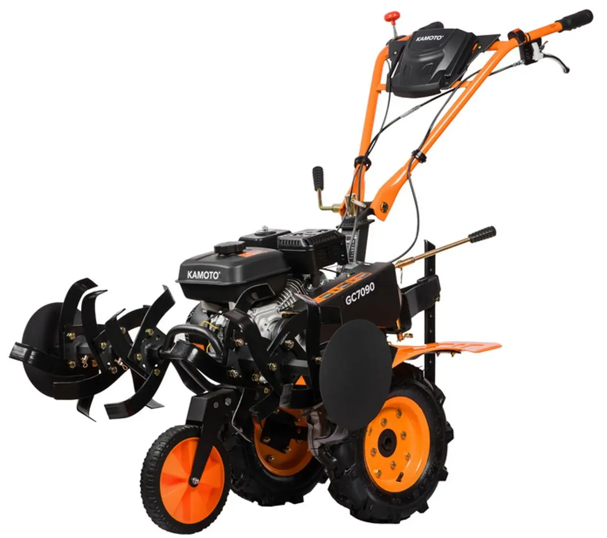 Motocultivator Kamoto GC7090 + freza (Black/Orange)