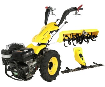 Motocultor Progarden Campo U16 + freza FT90 + bara cosire BC120M