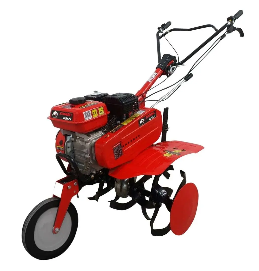 Мотокультиватор с прицепным оборудованием Zimbru 6559 + RURIS 450 + резиновые колеса 4.00-8 + металлические колеса 350 + комплект противовесов 10 кг - 2