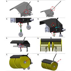 Perie de măturat pentru masina de maturat Texas 800 Thumb