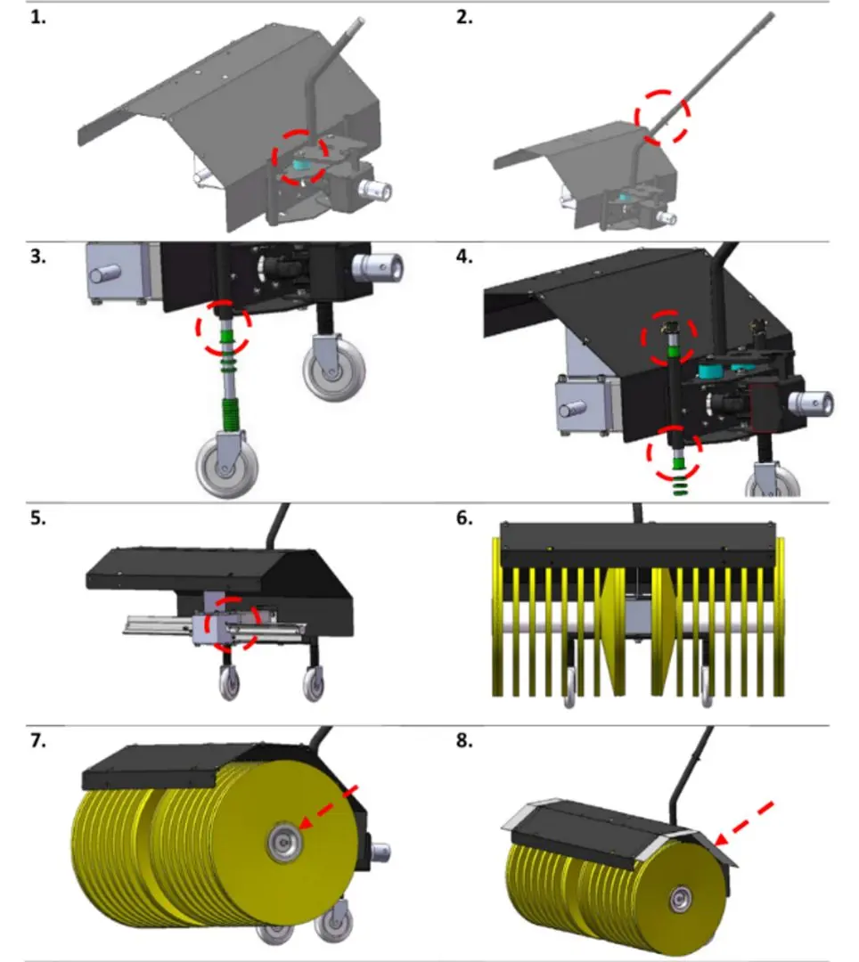 Perie de măturat pentru masina de maturat Texas 800 - 3