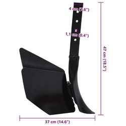 Плуг для мотокультиватора VidaXL 146267 Thumb